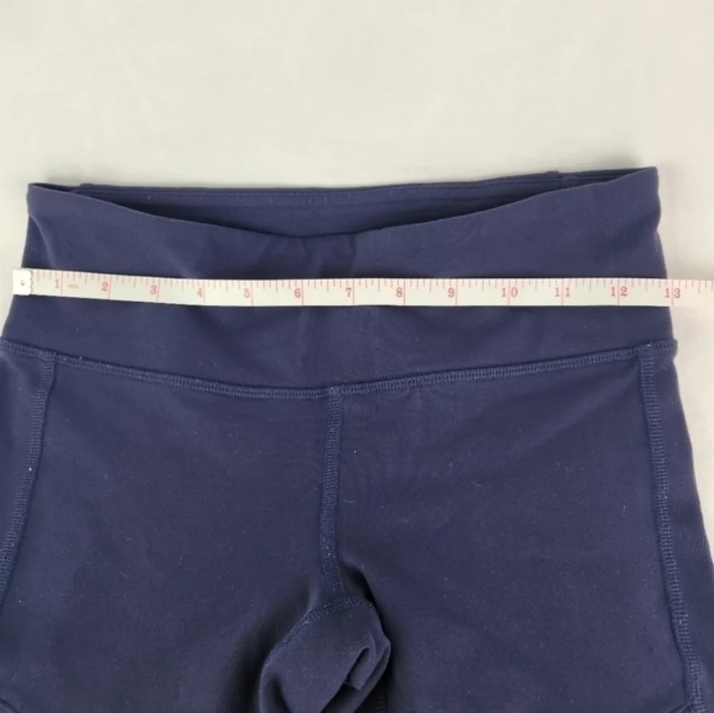 ALO Moto Navy Leggings Size X-Small Glossy‎ Stretch Moisture Wicking Mesh Detail